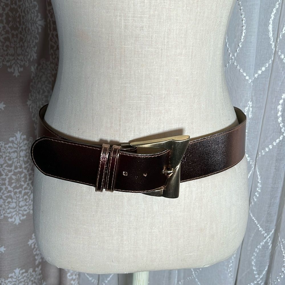 Vintage Copper Tone Belt w/ Gold Buckle – Made in USA
